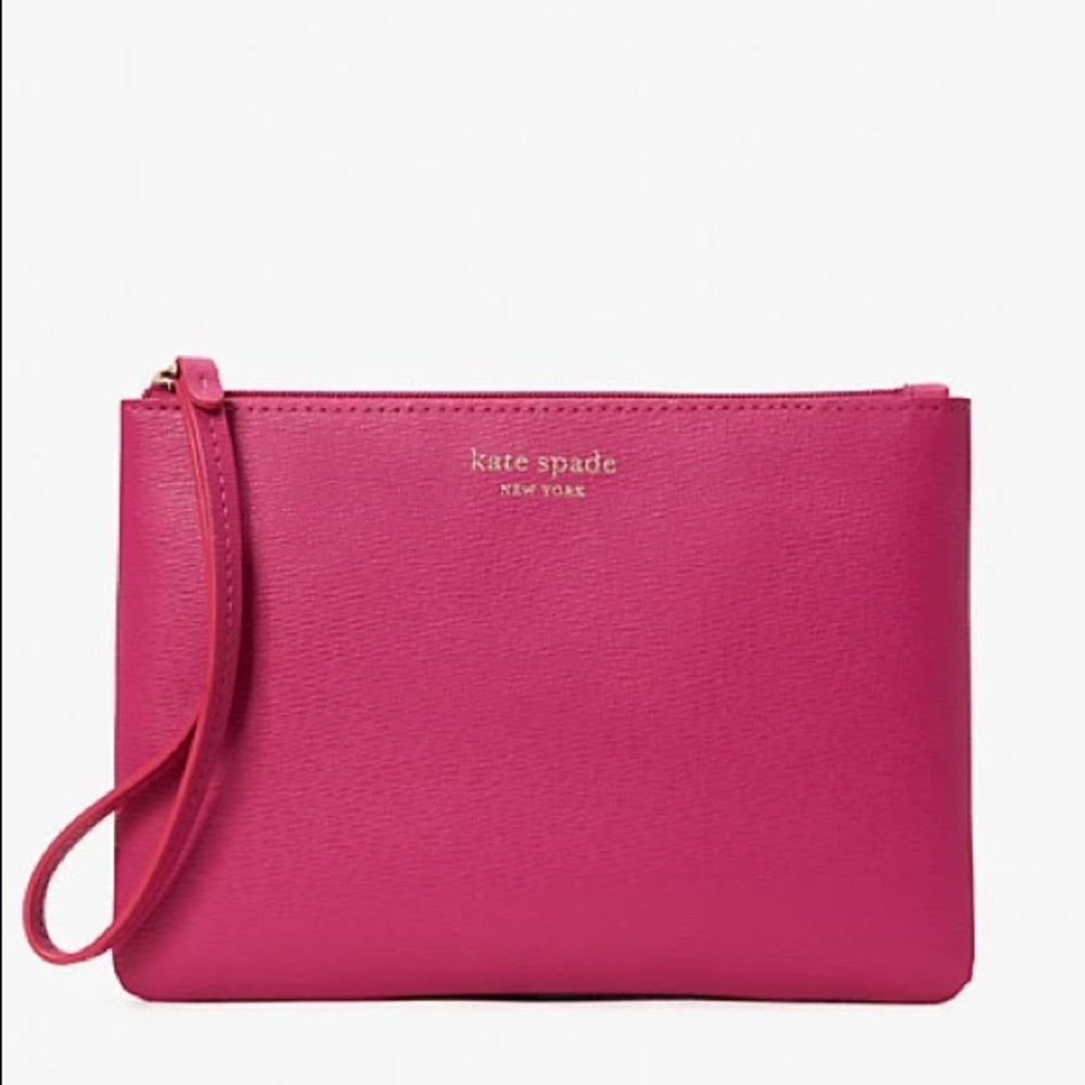 NWT Kate Spade Pink/Magenta Keaton Wristlet Pouch